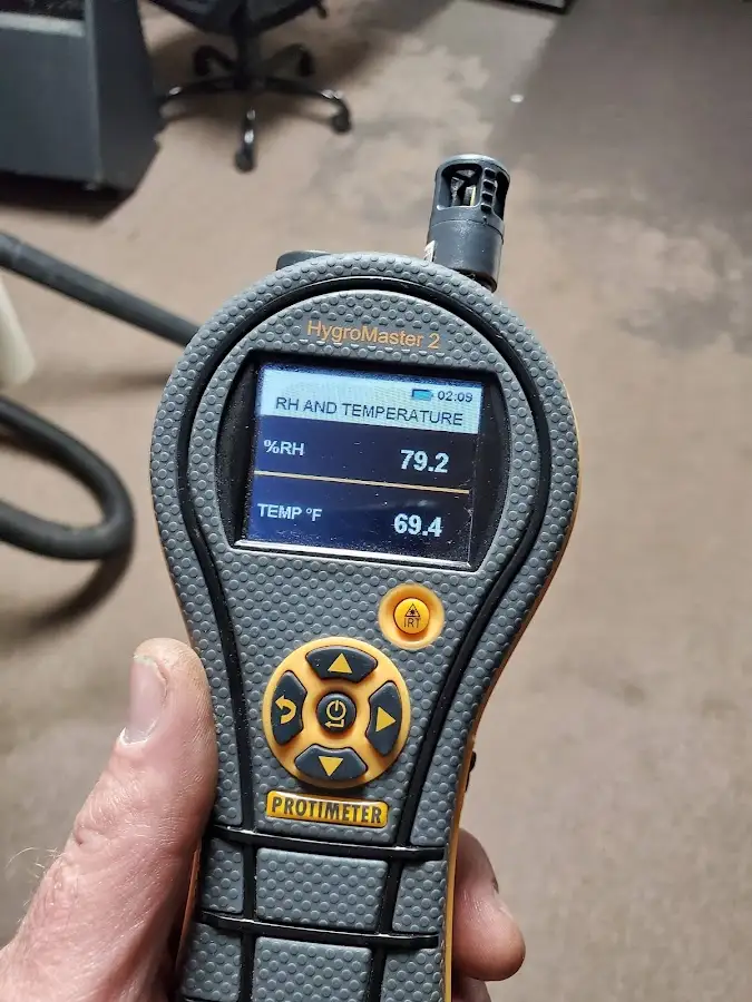 Moisture meter humidity assessment for Fire & Smoke Damage Restoration in Brockton